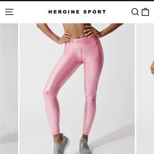 Heroine sport pink diamond leggings